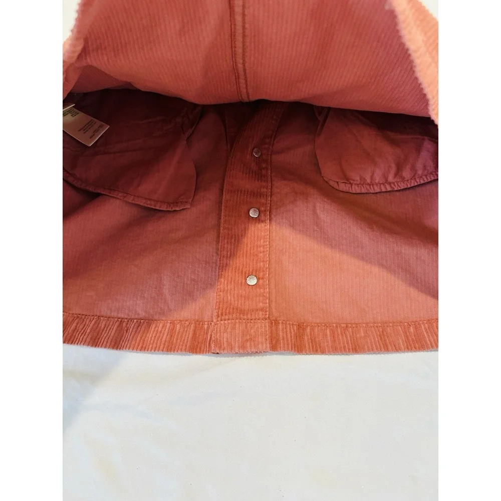 Free People Womens Sz 0/4 Corduroy Mini‎ Skirt Orange70s Retro Cottagecore Indie